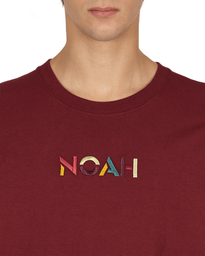 Noah Sign Tee Athletic Maroon T-Shirts Shortsleeve T010FW21 AMN