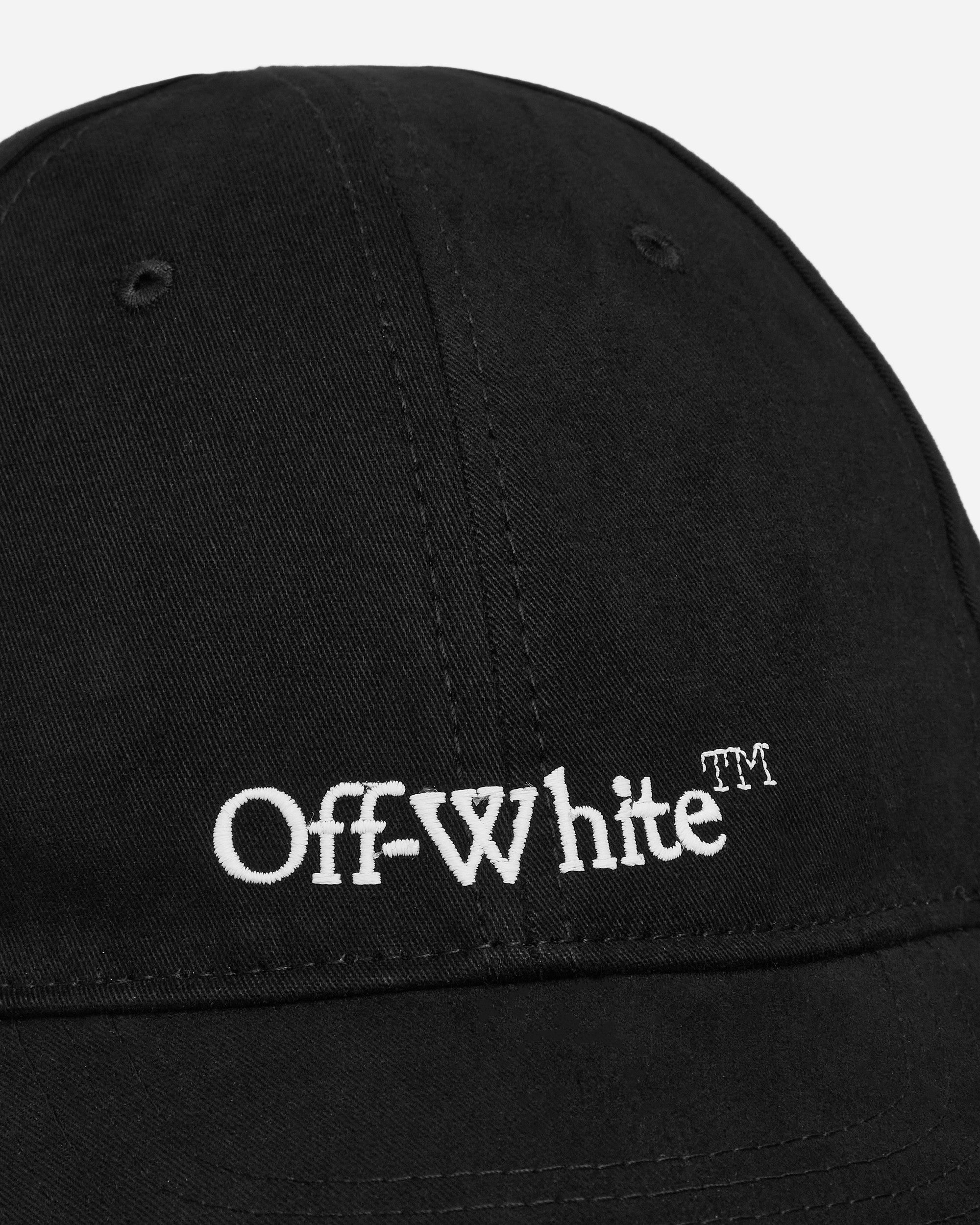 Off-White Bookish Basebakll Cap Black/White Hats Caps OMLB041C99FAB004 1001