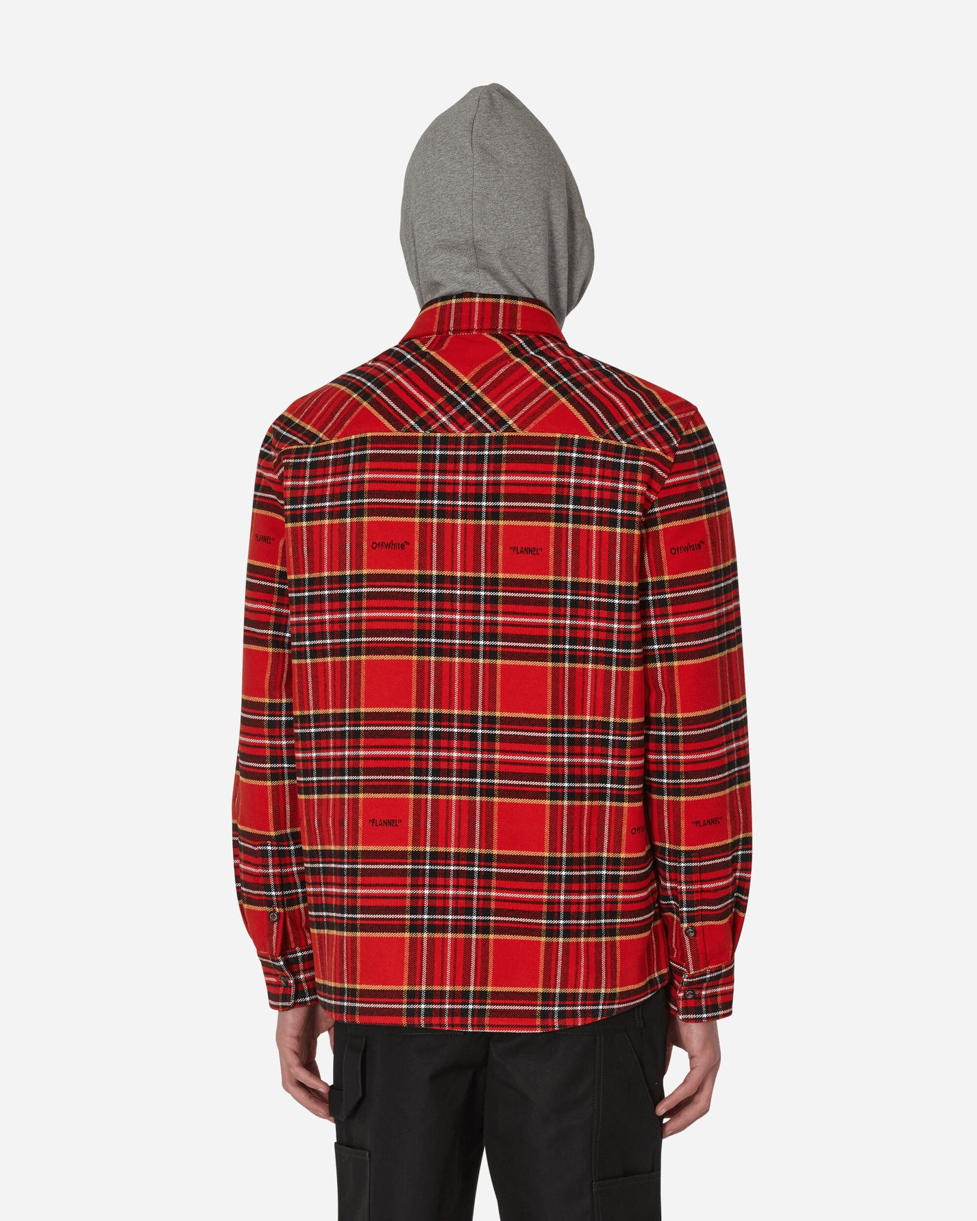 Off-White Flannel Skate Shirt Red/Black Shirts Longsleeve Shirt OMGA227S23FAB001 2510