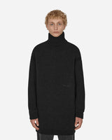 Off-White Micro Boucle Knit Turtleneck Black Black Knitwears Sweaters OMHF039F22KNI001 1010