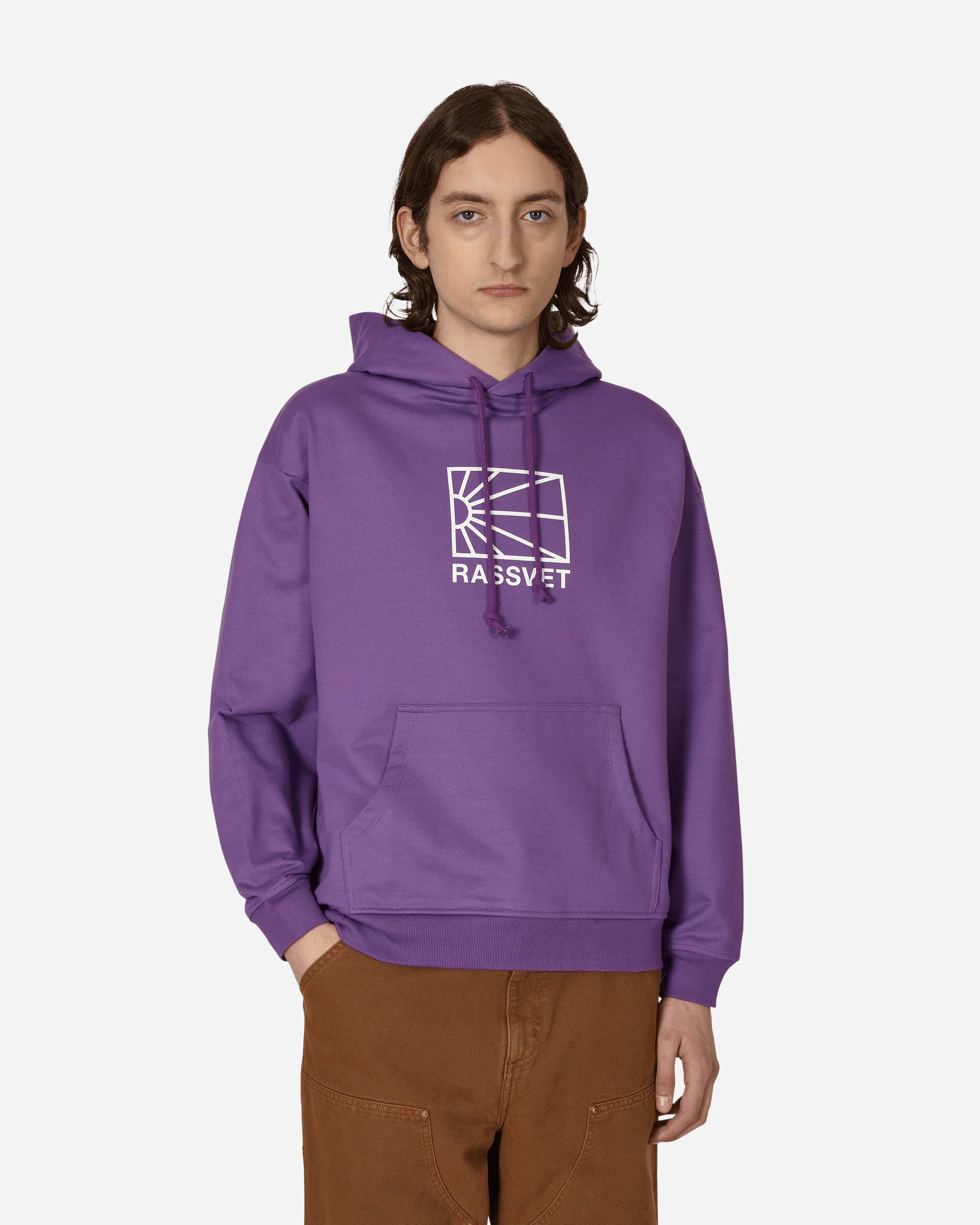 Logo Hooded Sweatshirt Purple