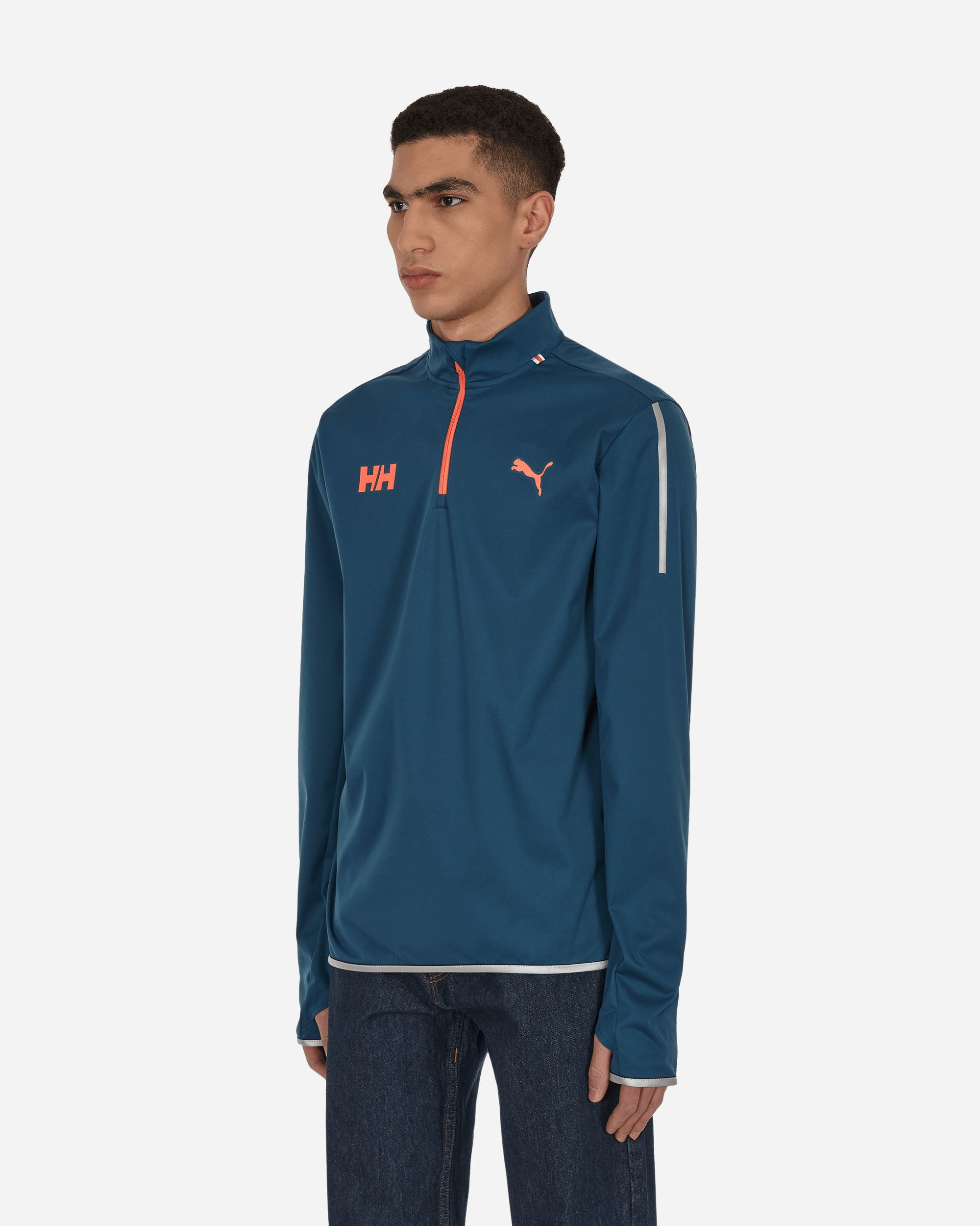 Puma Puma X Helly Hansen 1/2 Zip Intense Blue Sweatshirts Hoodies 521201-65