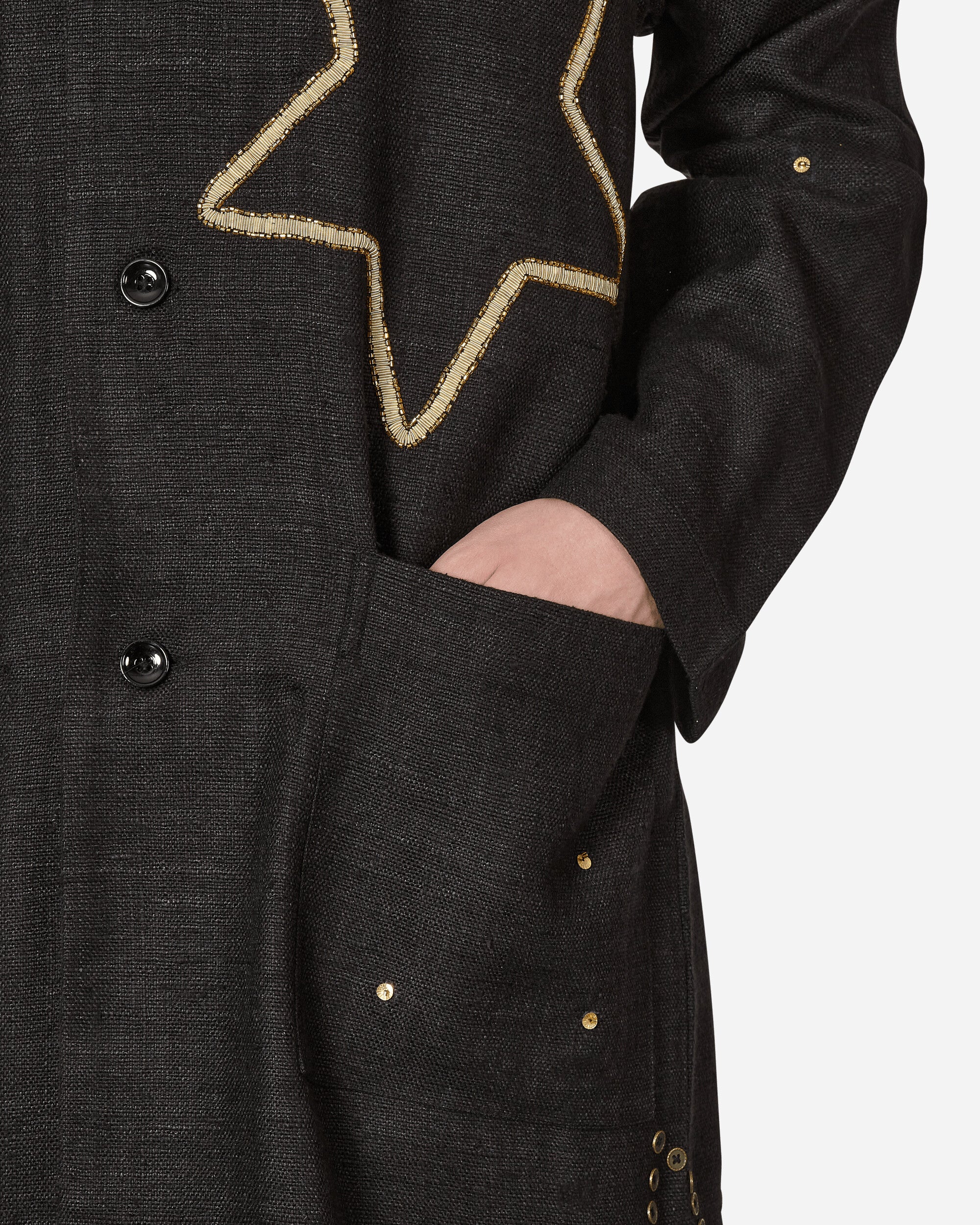 Sky High Farm U Boticelli Embroidered Constellation Jacket W Black Coats and Jackets Coats SHF03J002 1