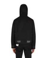 Slam Jam DIAGONAL YUMA ANORAK Black Coats and Jackets Parka Jackets SJZMJK01FA01 BLK001