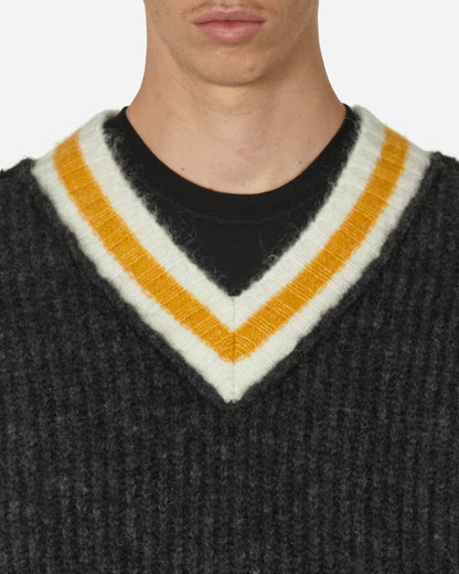 Stüssy Mohair Tennis Sweater Charcoal Knitwears Sweaters 117142 CHAR