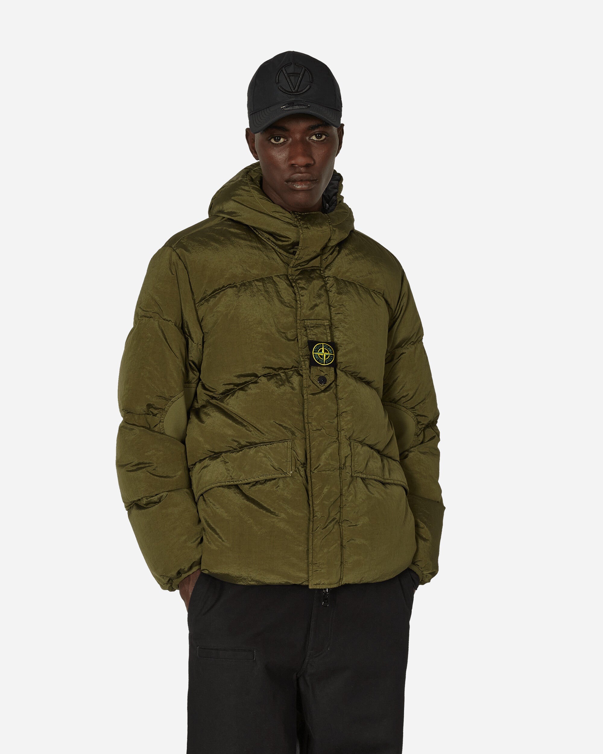 Nylon Metal ECONYL® Reversible Down Jacket Olive