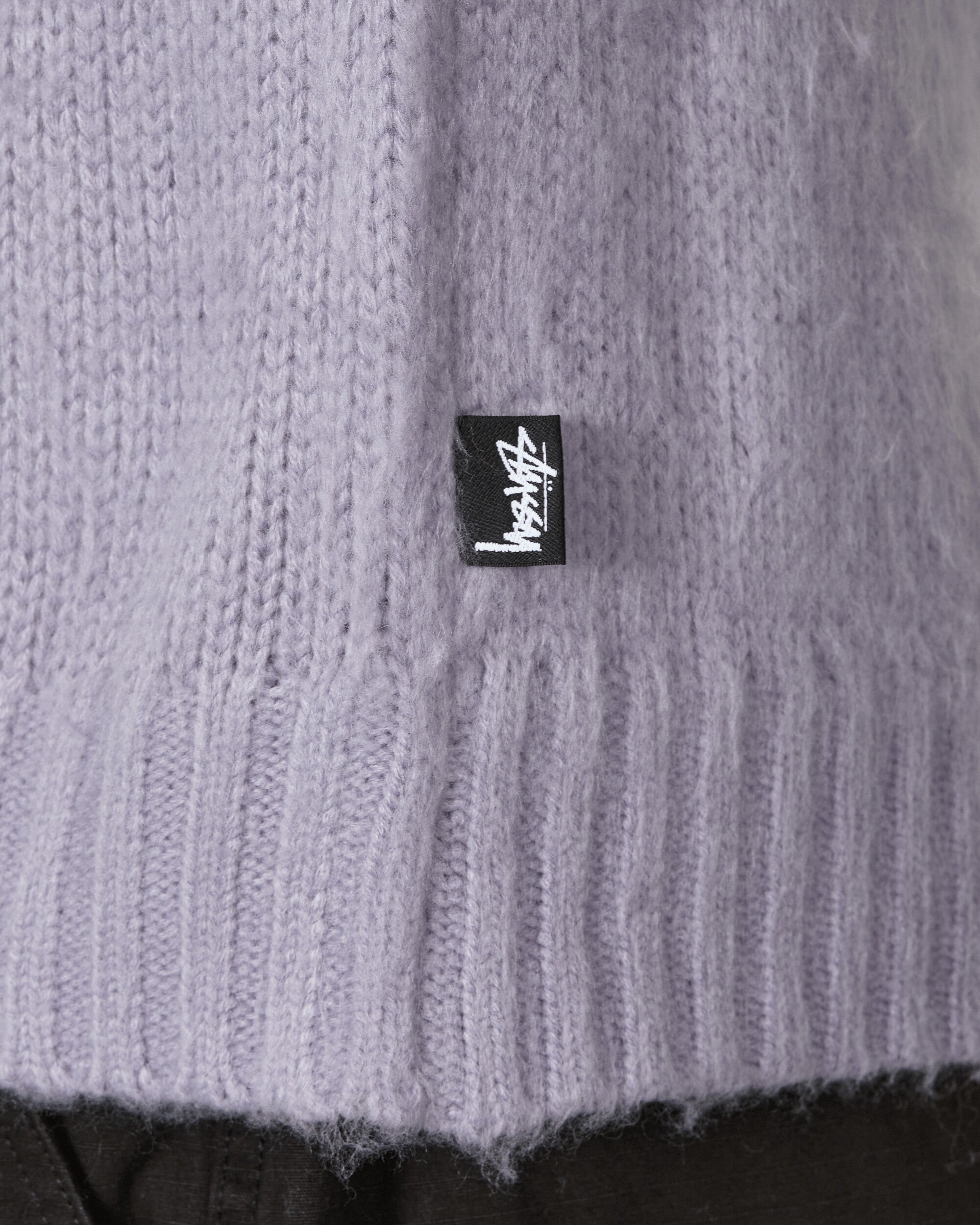 Stussy Brushed Cardigan Lavender Knitwears Cardigans 117163 LAVE