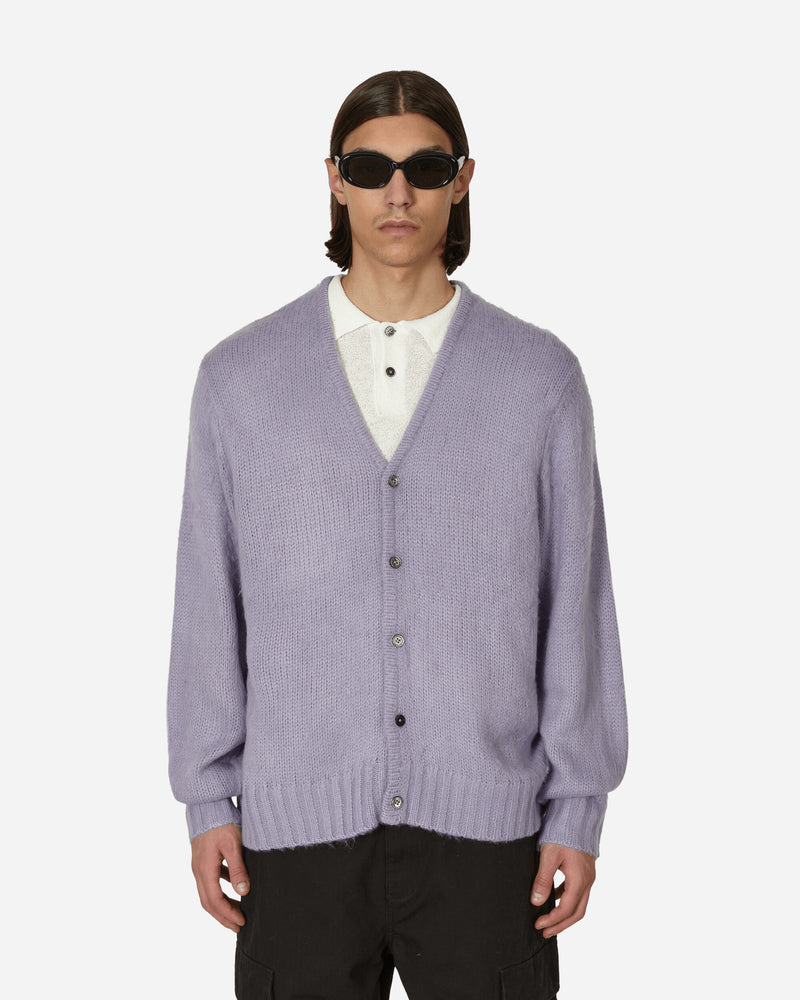 Stussy Brushed Cardigan Lavender Knitwears Cardigans 117163 LAVE
