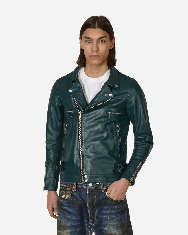 Undercover Rider Jacket GREEN Coats and Jackets Leather Jackets UC2B9206-1 001