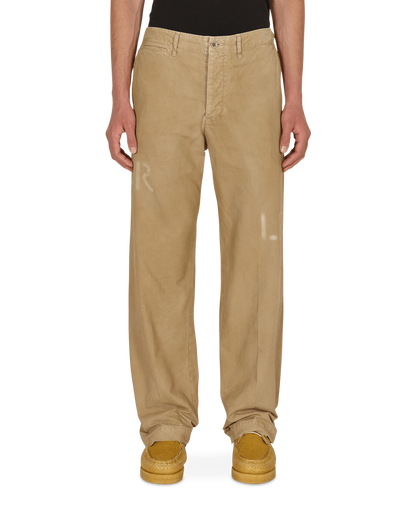 Visvim Hw Dmgd Beige Pants Trousers 121205008005 002