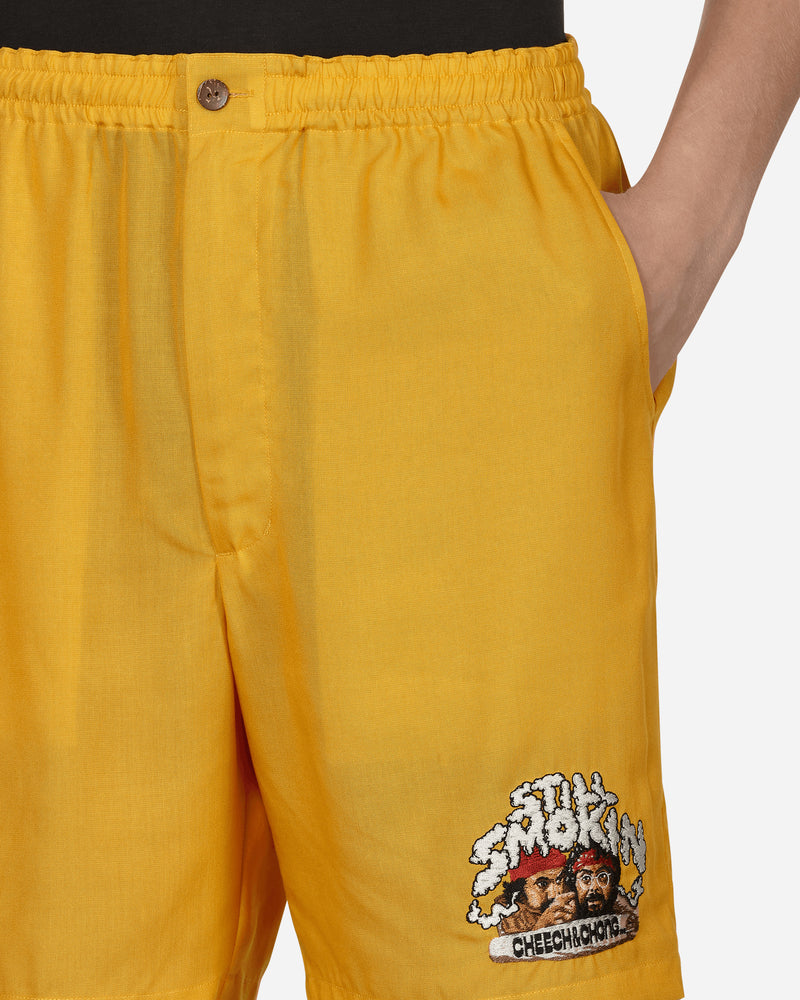 WACKO MARIA Still Smokin / Hawaiian Shorts Yellow Shorts Short CCSS-WM-HI02 YELLOW