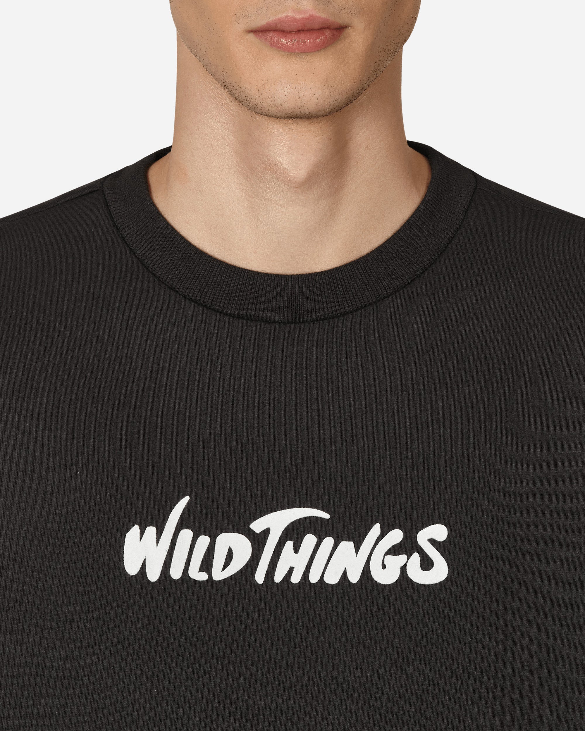 Wild Things Logo Crew Neck Sweat Black Sweatshirts Crewneck WT222-10 BLACK